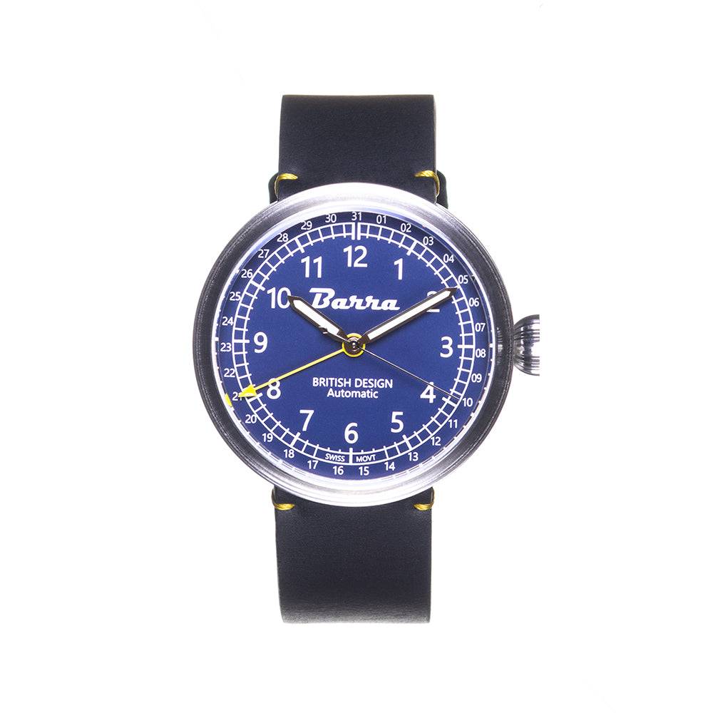 MM677 Blue Pointer Date Wristwatch