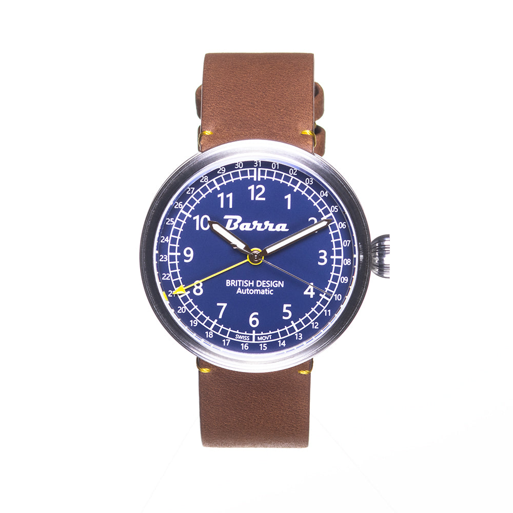 MM677 Blue Pointer Date Wristwatch