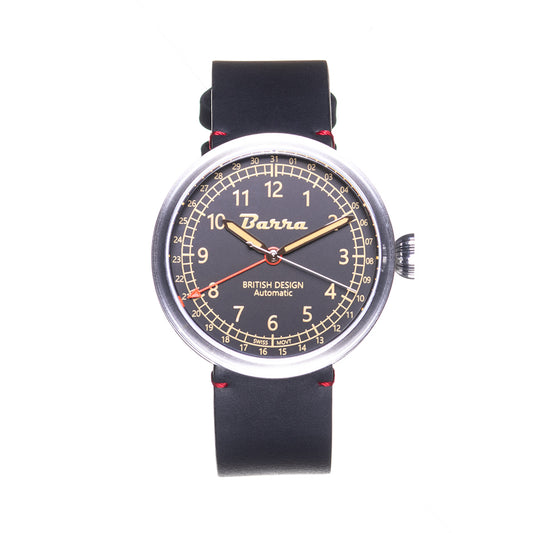MM677 Black Pointer Date Wristwatch